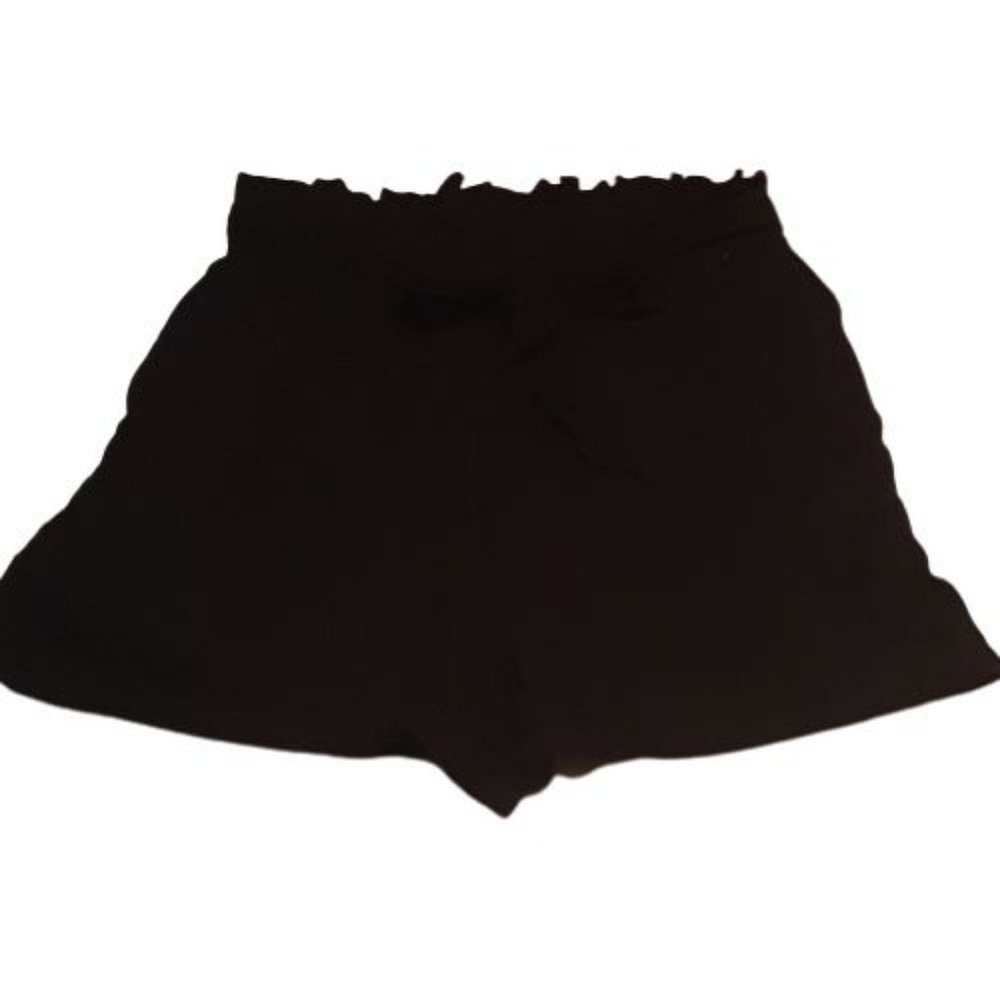 Pull & Bear Elastic Waist Athleisure Casual Shorts Black Size M